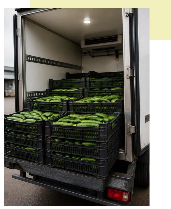Перевозка огурцов рефрижератором в Чапаевск по цене от 5465 р. | Агросервис-Чпв